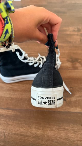 Converse All Star Negras Plataforma