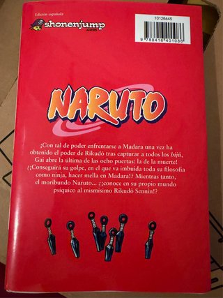 Lote 4 libros MANGA NARUTO – MASASHI KISHIMOTO