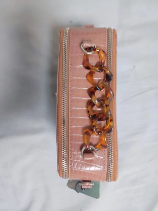 Bolso Mustang Rosa Cocodrilo