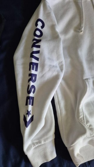 Sudadera Converse Blanca con Logo