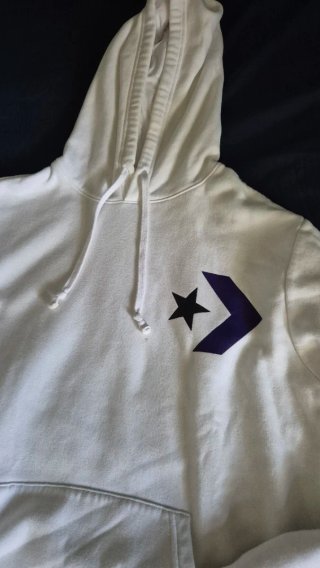 Sudadera Converse Blanca con Logo