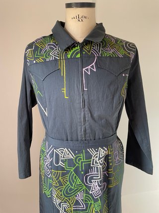 Completo giacca e gonna street wear