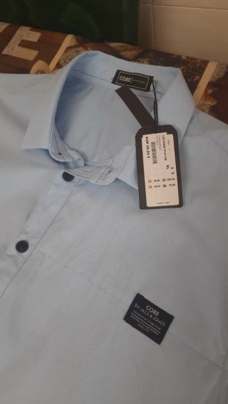 Camisa Jack & Jones Azul Talla 5XL