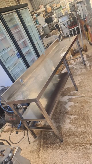 Mesa Acero Inox 250x55cm
