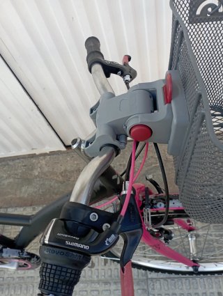 Bicicleta Btwin Niña 24 Negra y Rosa