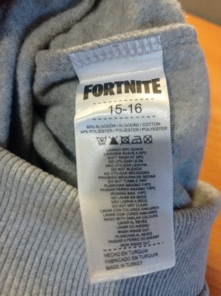 Sudadera Fortnite Gris Logo