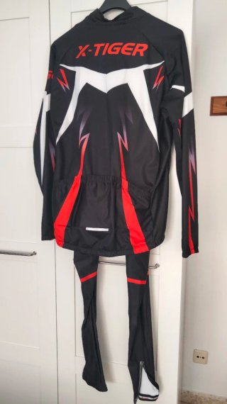 Maillot Ciclismo X-Tiger Negro/Rojo Talla XXL