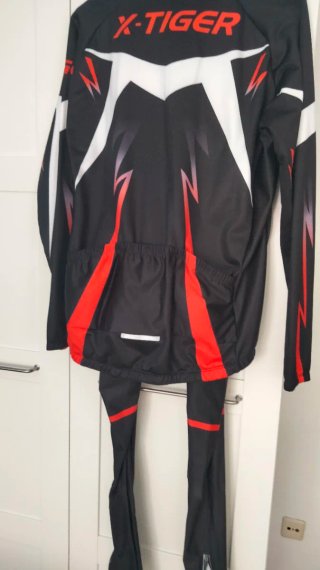 Maillot Ciclismo X-Tiger Negro/Rojo Talla XXL