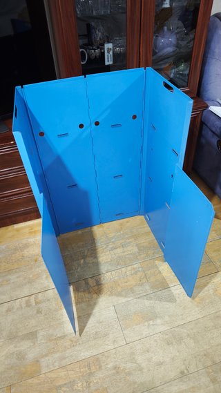 Armario Cocina Camping Azul y Blanco