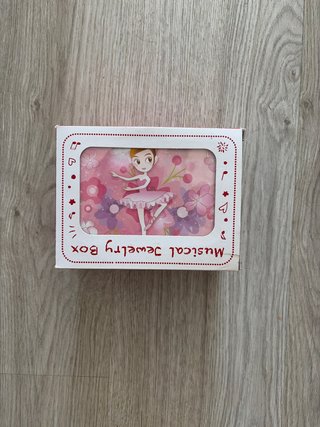 Caja Joyero Musical Bailarina Rosa