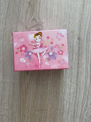 Caja Joyero Musical Bailarina Rosa