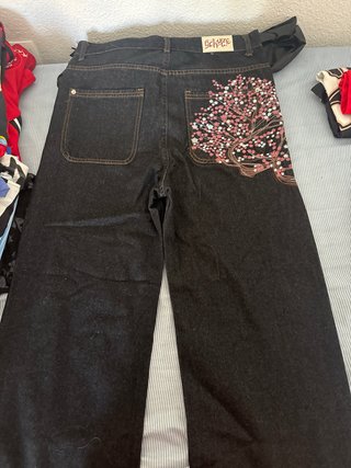 Pantalones Baggy Schuze con Diseño Floral