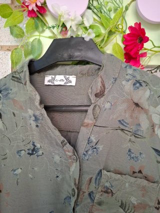 Blusa verde militar Ag-25 Talla única