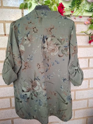 Blusa verde militar Ag-25 Talla única
