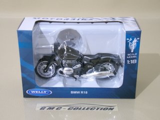 Bmw R18 2020 Nero Black Moto Welly 1/18
