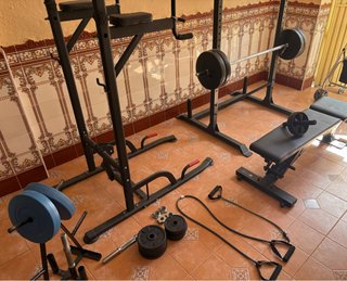 GIMNASIO COMPLETO EN CASA – ESTACIÓN + BANCO + RAC