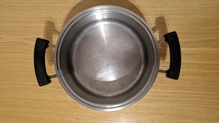 Lote ollas y cazo acero inoxidable · 25 €