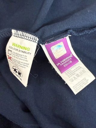 La Martina Maglia Polo Donna Blu Ricamata Taglia S