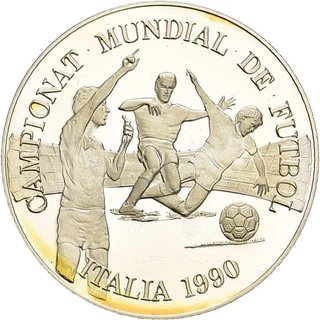 Andorra 1990 10 Diners 2 monedas. Campeo. Futbol