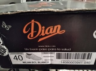 Zapatos Dian MILAN-SCL BLANCO Talla 40