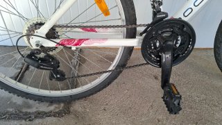 Bici Montaña Mujer Rockrider Blanca/Rosa