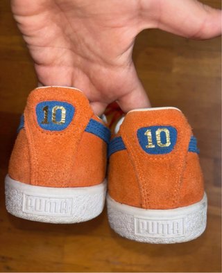Zapatillas Puma Suede Talla 39 Naranja/Azul