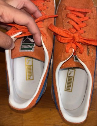 Zapatillas Puma Suede Talla 39 Naranja/Azul
