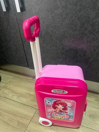 Tocador Maleta Infantil Rosa
