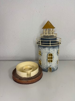 Faro portavelas decorativo