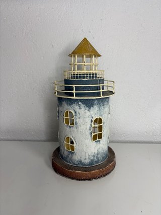 Faro portavelas decorativo