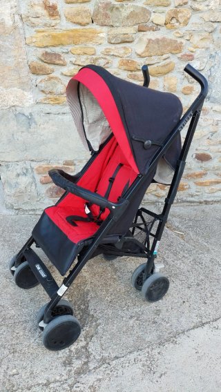 Silla de paseo Be Cool Street Negra/Roja