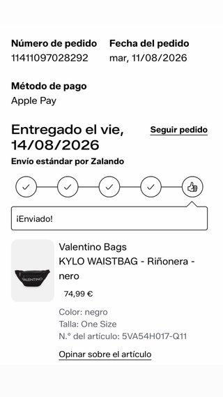 Riñonera Valentino Negra