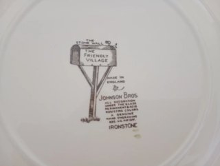 Platos Johnson Bros Escena Rural Porcelana