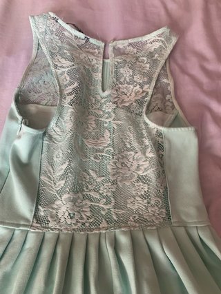 Vestido Zara verde agua Talla S