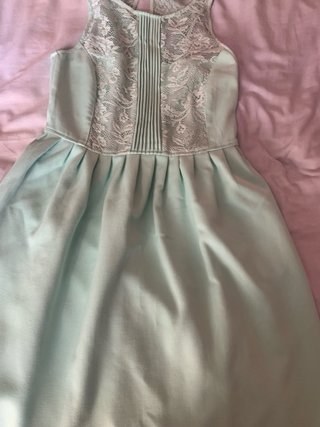 Vestido Zara verde agua Talla S