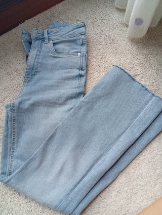 Set 3 Pantalones Stradivarius Gris y azules