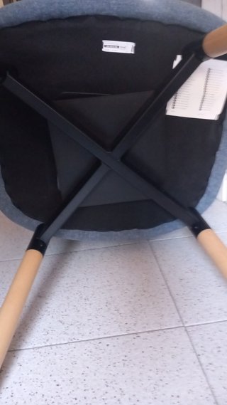 Butaca giratoria IKEA JANOLOF tela madera
