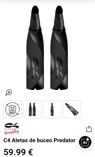 Aletas de buceo C4 Predator