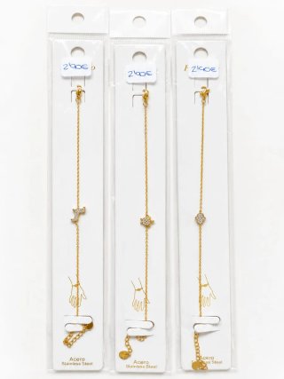 Pulsera Acero Inoxidable con Dijes