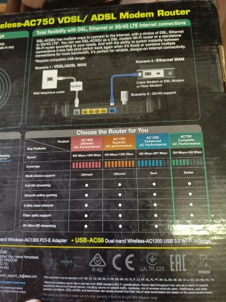 ASUS DSL-AC52U Modem Router Inalámbrico