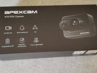 Action Cam 4K Apexcam K70 WiFi + SD 64 GB Nuova