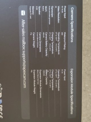 Action Cam 4K Apexcam K70 WiFi + SD 64 GB Nuova