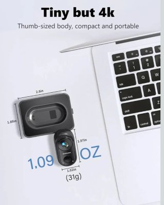Action Cam 4K Apexcam K70 WiFi + SD 64 GB Nuova