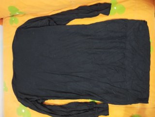 Vestido negro manga larga