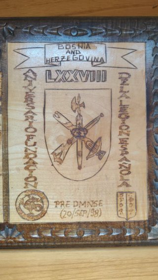 Metopa Legión Española Bosnia Mostar