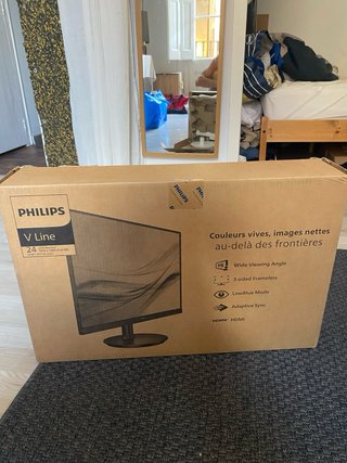 Monitor Philips V Line 24 Negro/Blanco