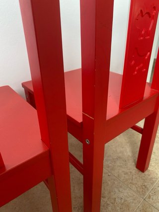 Seggiolini IKEA Kritter rossi (2 unità)