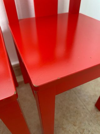 Seggiolini IKEA Kritter rossi (2 unità)