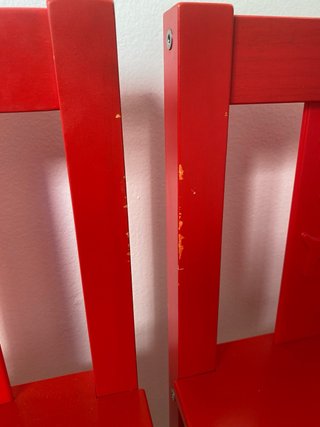 Seggiolini IKEA Kritter rossi (2 unità)