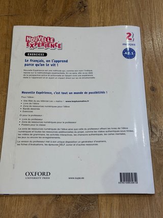 Nouvelle expérience 2 français A2.1 PACK